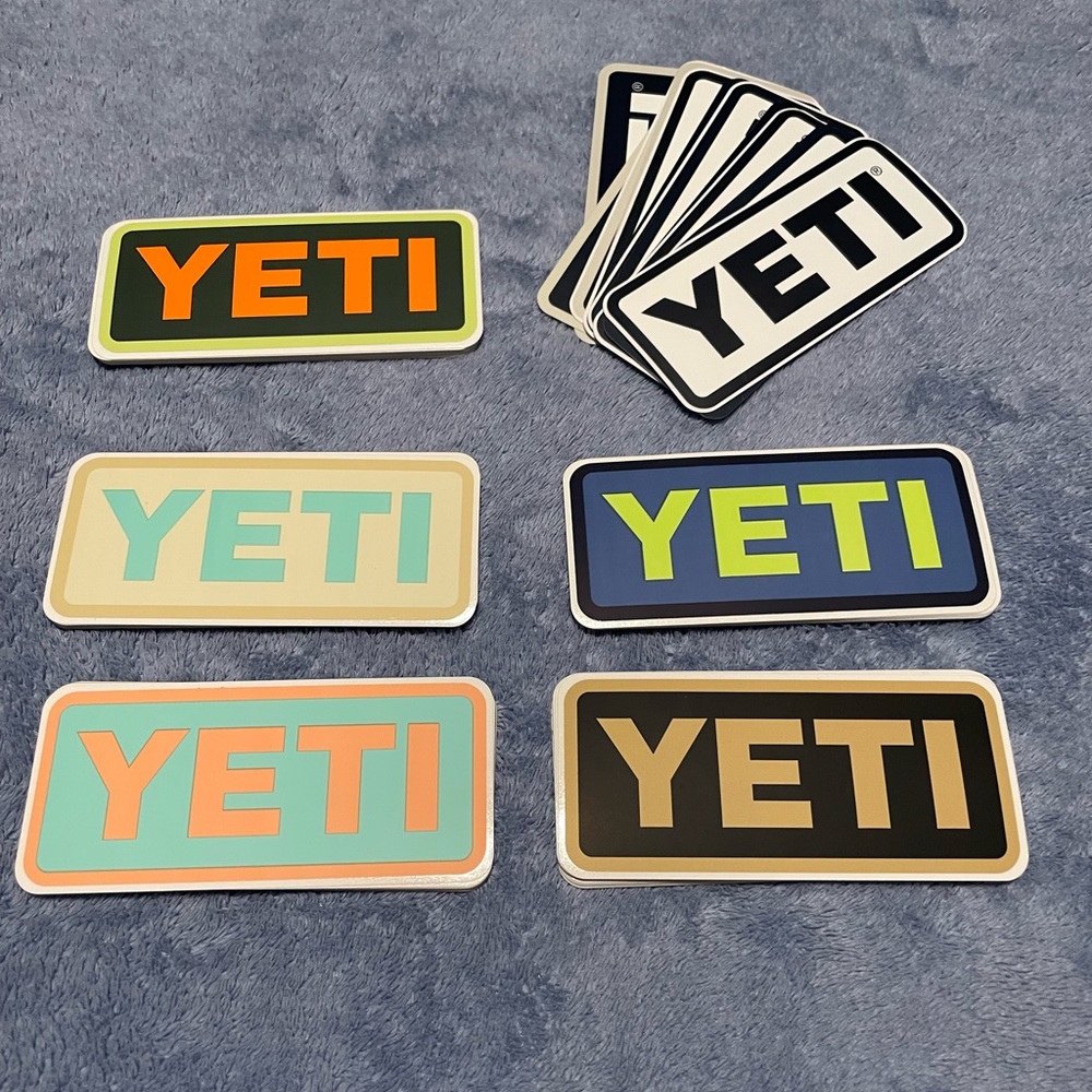 50 YETI Logo Stickers